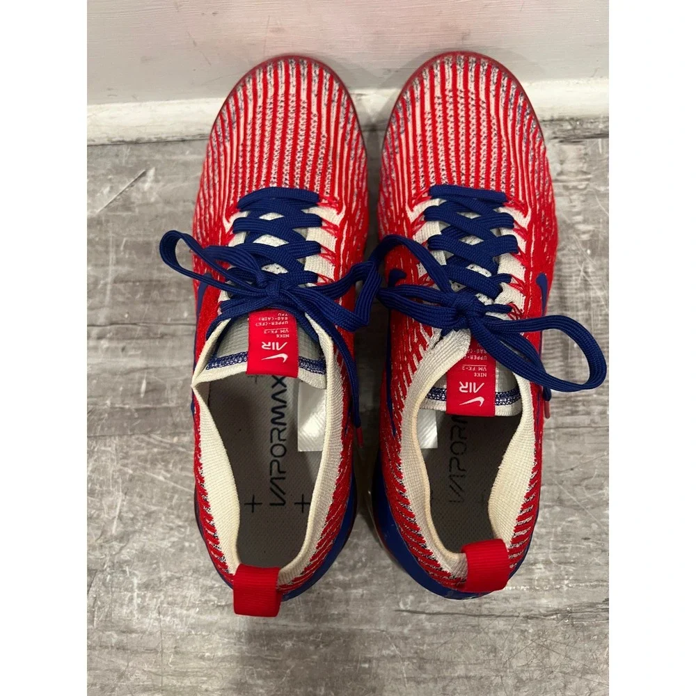 Nike Air VaporMax Flyknit 3 USA Men Sz 11 Red White Blue Sneakers CW5585-100